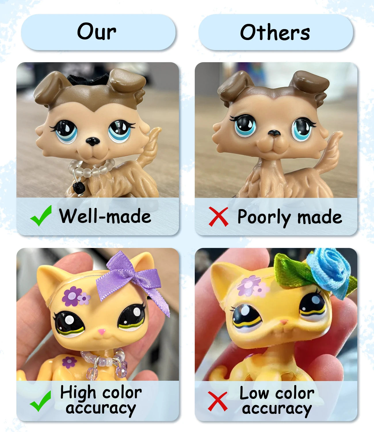Lovely Toys More Choices Shorthair Cat Dachshund Dog Cocker Spaniel Dog Collie Dog With Cute Accessories Best Gift Kids Toy