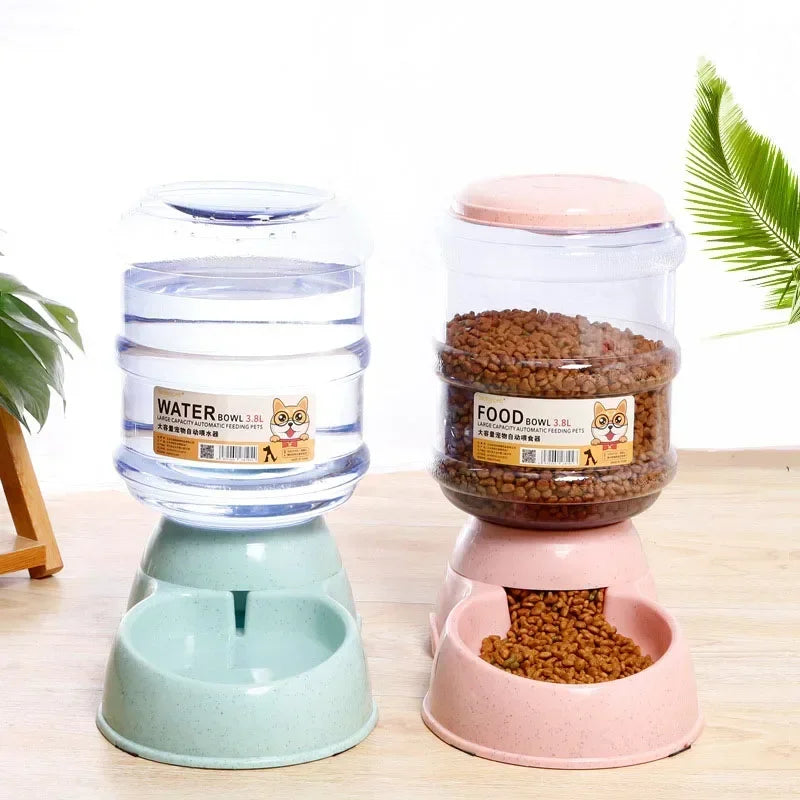 Dog Automatic Feeders Plastic Water Bottle Cat Bowl Feeding And Drinking Dog Water Dispenser Pet Feeding Bowl Pet Supplies Pet