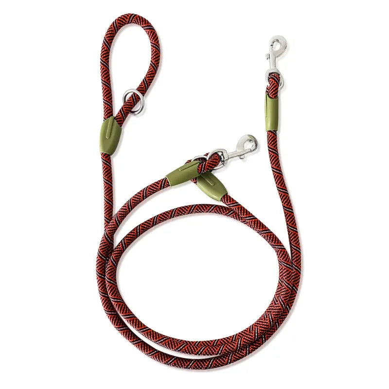 S/M/L Reflective Nylon Leashes Pet Dogs Chain Traction Rope Leads for Running Free Hands Rope Chain for Small Large Dogs Walking