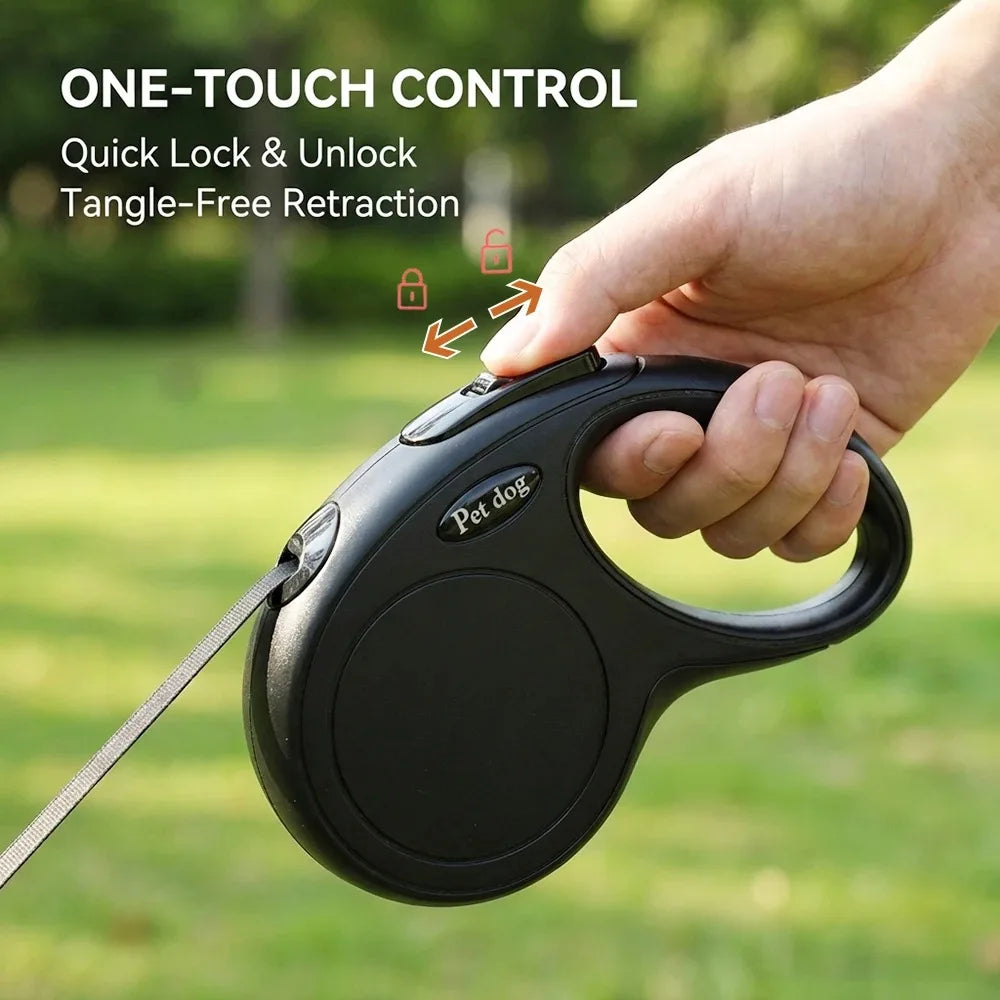 Retractable Dog Leash 3M 5M Strong Pet Lead Automatic Extendable Strap for Small Medium Dogs Accessories Walking Puppy Lead Rope