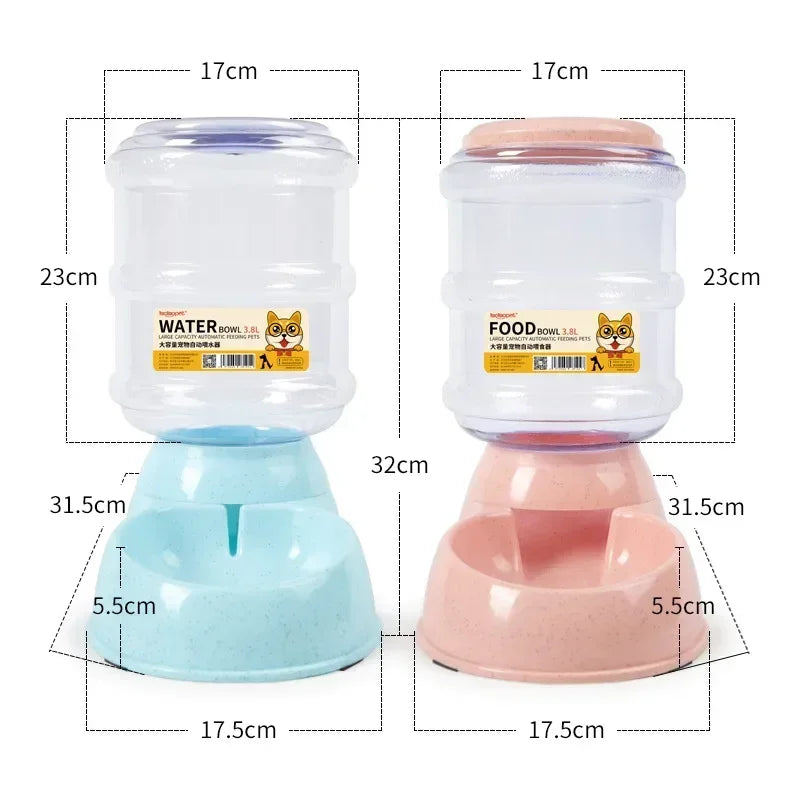 Dog Automatic Feeders Plastic Water Bottle Cat Bowl Feeding And Drinking Dog Water Dispenser Pet Feeding Bowl Pet Supplies Pet