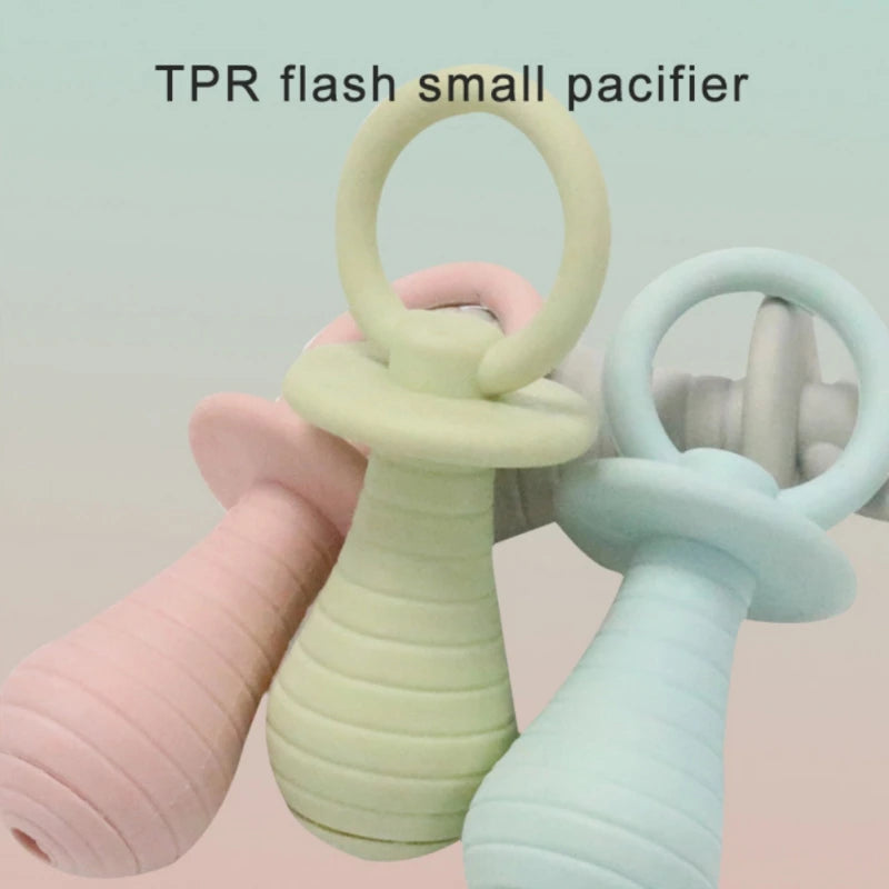 Pet Pacifier Rubber Toys for Newborn Dogs Cat Chew Toys Puppy Kitty  Products Dog Games Sound Squeaker