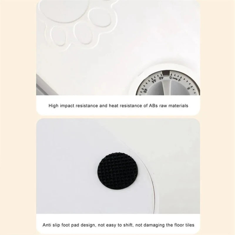 Automatic Pet Feeder For Cats And Small Dogs Dry Or Semi-Moist Pet Food Dispenser With 48-Hour Timer For Puppy Kitten Home Use