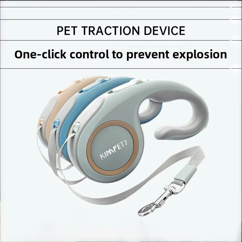 Simple Pet Leash Automatic Retractable Durable Travel Pet Supplies Lead Puppy Outdoor Walking Hiking Traction Rope Accessories