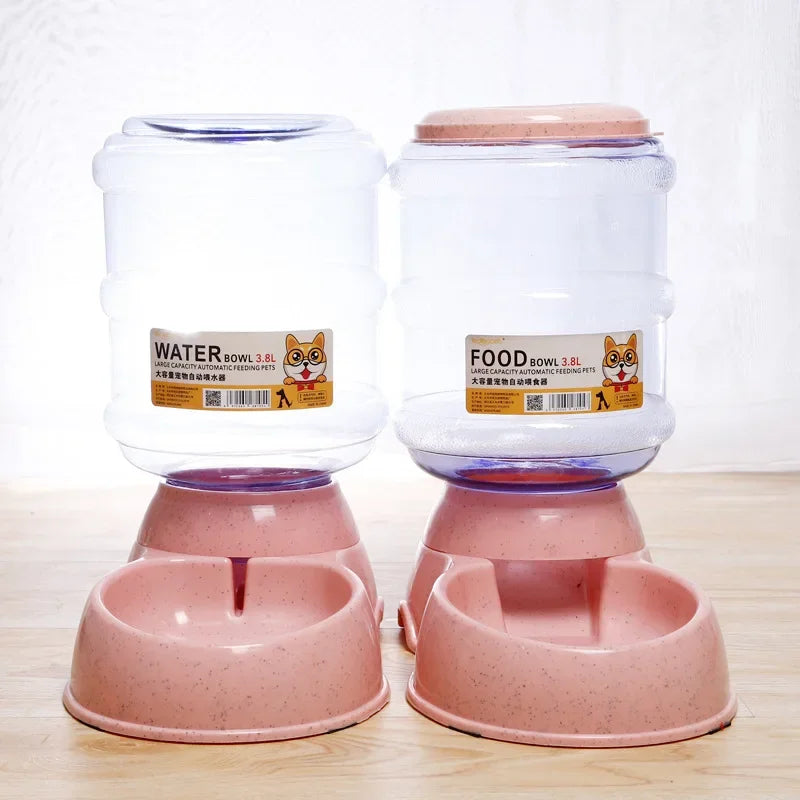 Dog Automatic Feeders Plastic Water Bottle Cat Bowl Feeding and Drinking Dog Water Dispenser Pet Feeding Bowl Pet Supplies