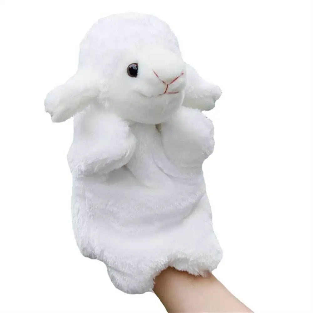 Animal Hand Puppet Cat Dolls Plush Hand Doll Puppets for Telling Story Cartoon Plush Toys