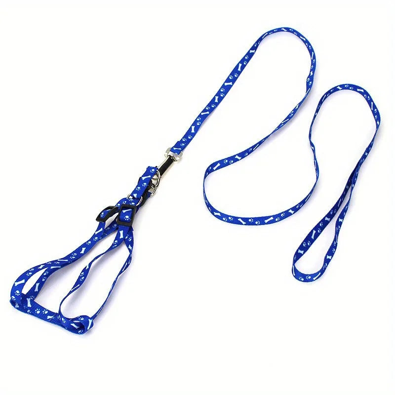 Dog Leash Adjustable Nylon Small Pet Cat Puppy Kitten Rabbit Harness Belt Rope Training Walking Lead Leash Collar