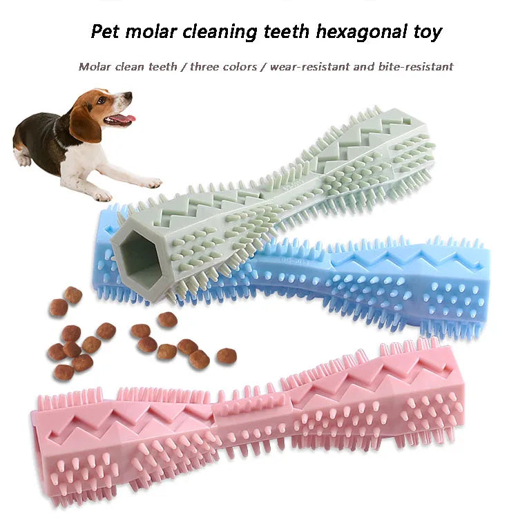 Pet Toys, Hexagonal Dog Toys, Cat and Dog Chew Sticks, Boredom-Relieving, Bite-Resistant Chew Toys