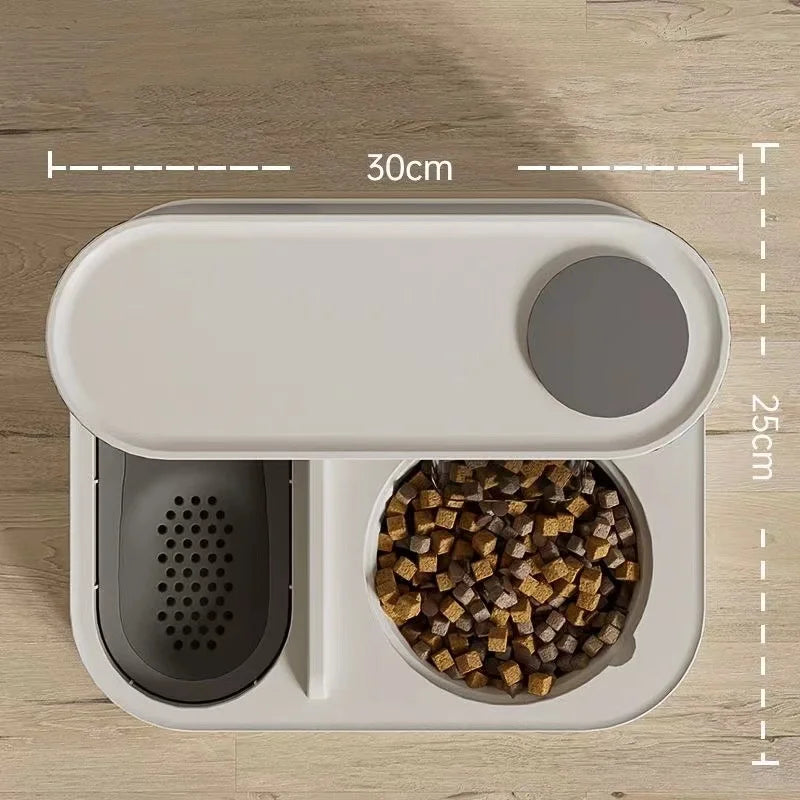 Automatic Feeder for Cats And Dogs with Water Fountain Large Food Storage Dispenser Pet Bowl Accessory for Puppies And Kittens