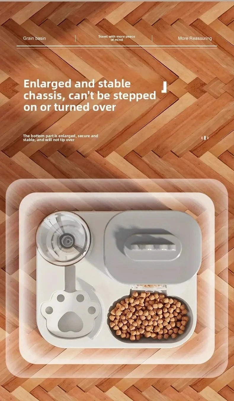 Large Capacity Pet Automatic Feeders and Water Dispensers, Suitable for Cats and Dogs