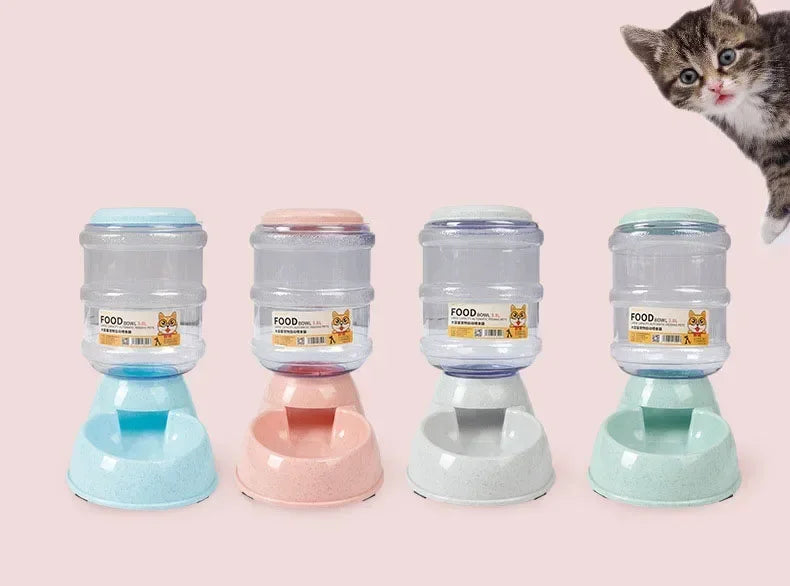 Dog Automatic Feeders Plastic Water Bottle Cat Bowl Feeding And Drinking Dog Water Dispenser Pet Feeding Bowl Pet Supplies Pet