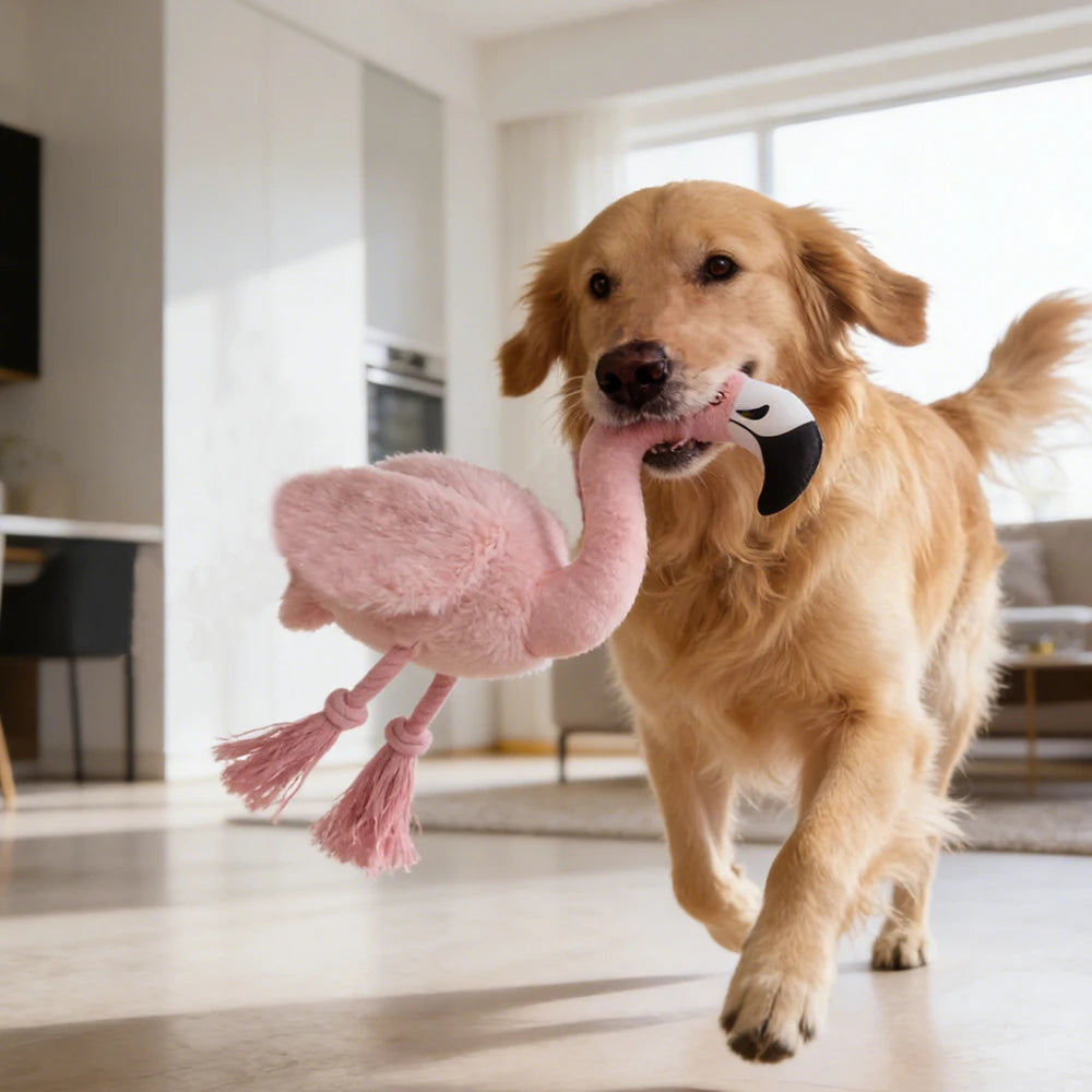 Cat & Dog Plush Toys: Interactive Calming Bite-Resistant Washable Vocal Chew Toys for All Breeds