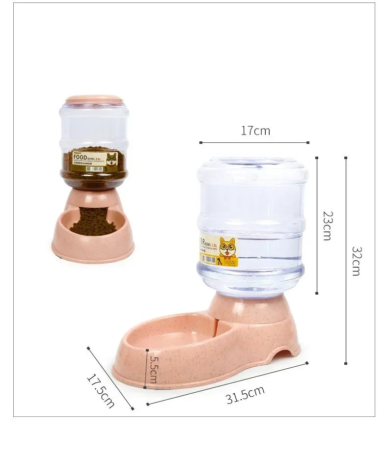 Dog Automatic Feeders Plastic Water Bottle Cat Bowl Feeding And Drinking Dog Water Dispenser Pet Feeding Bowl Pet Supplies Pet