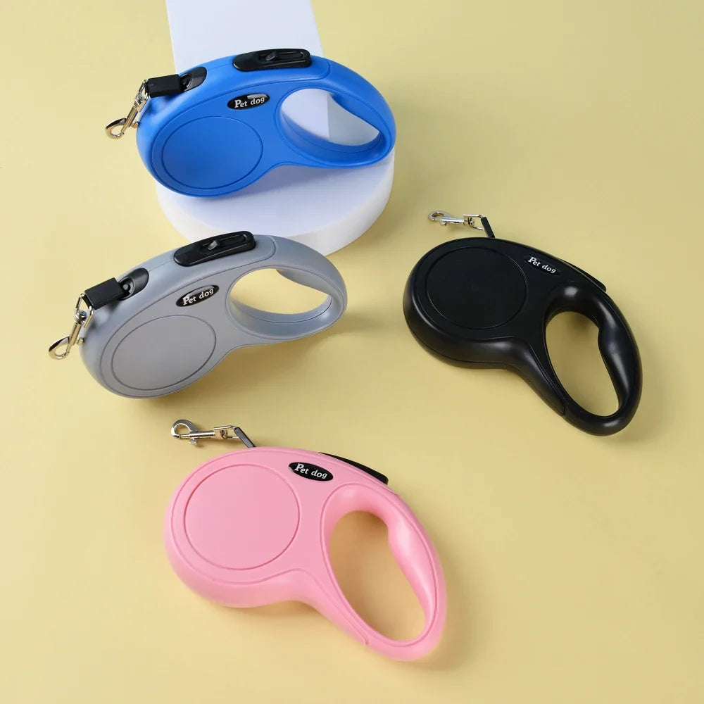 Retractable Dog Leash 3M 5M Strong Pet Lead Automatic Extendable Strap for Small Medium Dogs Accessories Walking Puppy Lead Rope