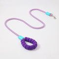 150cm Long Dog Leash with Foam Handle Cushioning Shock-Absorbing Elastic Alloy Buckle Durable Comfortable Rope for Walking