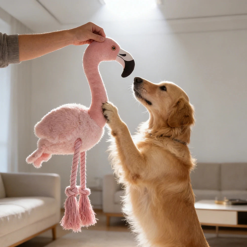 Cat & Dog Plush Toys: Interactive Calming Bite-Resistant Washable Vocal Chew Toys for All Breeds