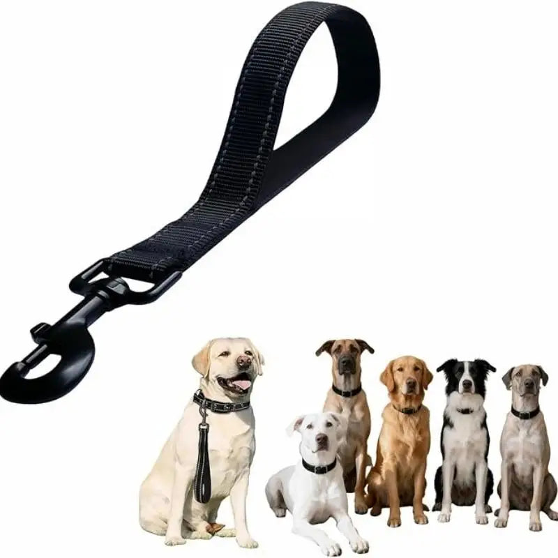 Dog Leash Short Dogs Leash Dog Chain Comfortable Handle Leashes For Large Medium Dogs Walking One Step Pet Chain