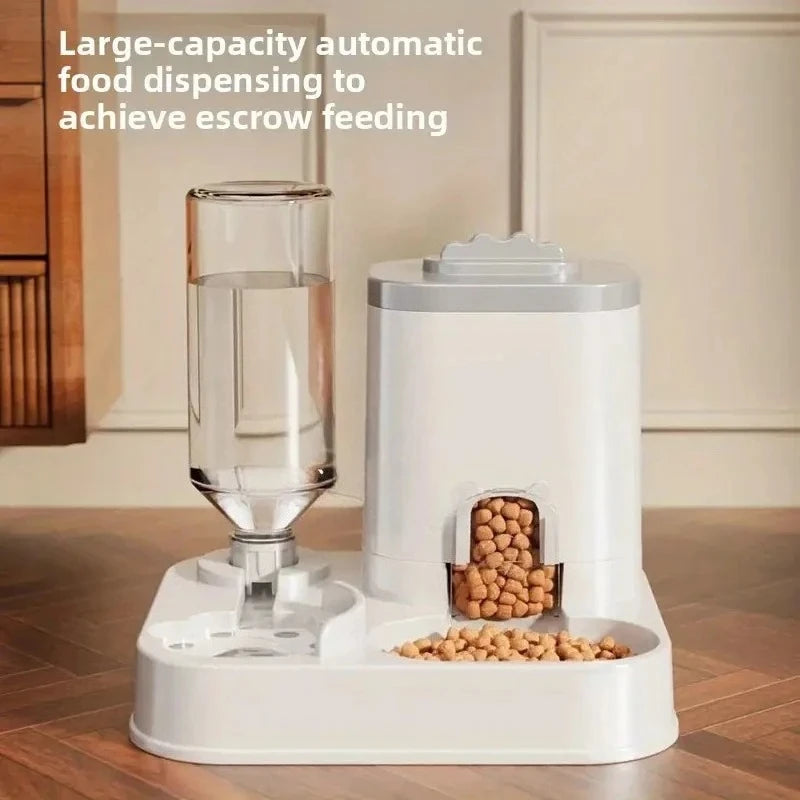 Large Capacity Pet Automatic Feeders and Water Dispensers, Suitable for Cats and Dogs