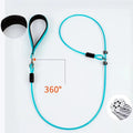 Dog Leash P Chain Steel Wire Leashes for Dog Walking Adjustable P Rope Comfortable Handle Dogs Leash Puppy Training Pet Supplies