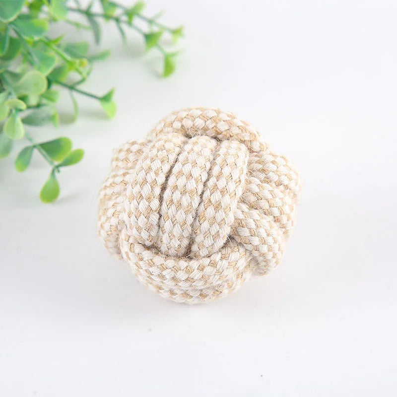 Cat Dog Knot Toy Cleaning Teeth Grinding Teeth Interest Interactive Wear Resistant Knot Toy Play Entertainment Pet Supplies