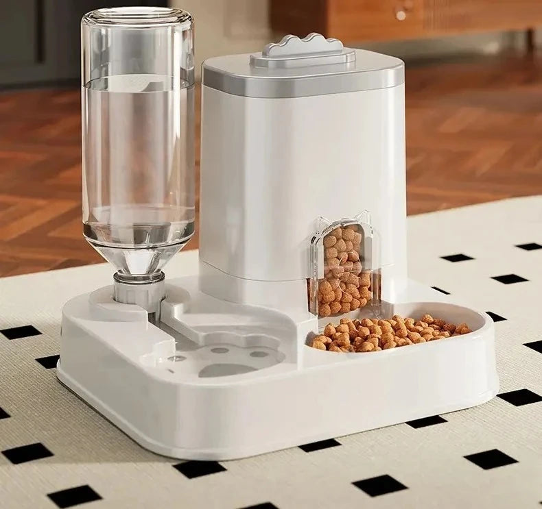 Large Capacity Pet Automatic Feeders and Water Dispensers, Suitable for Cats and Dogs