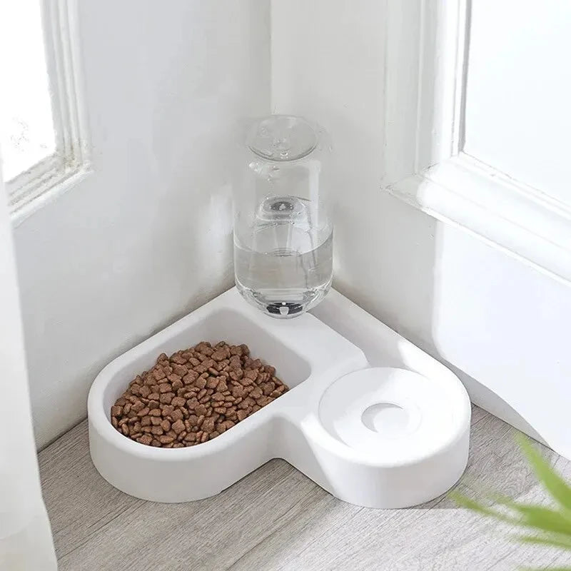 Automatic Double Dog and Cat Bowl-Pet Feeders and Food Bowl Set Suitable for Cats and Dogs Drinking Pet Bowl Moisture-proof New