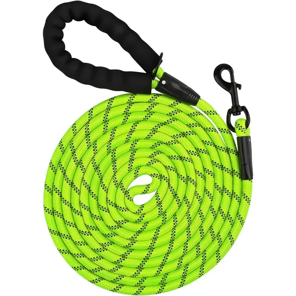 2025 Dog Leash -Double Heavy Duty Traction Rope for Strong Dogs - Enhance Safety and Contr with Comfortable Padded Handle Good
